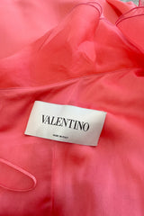 Prettiest Spring 2011 Valentino by Pierpaolo Piccioli & Maria Grazia Chiuri Pastel Coral Ruffled One Shoulder Silk Chiffon Dress