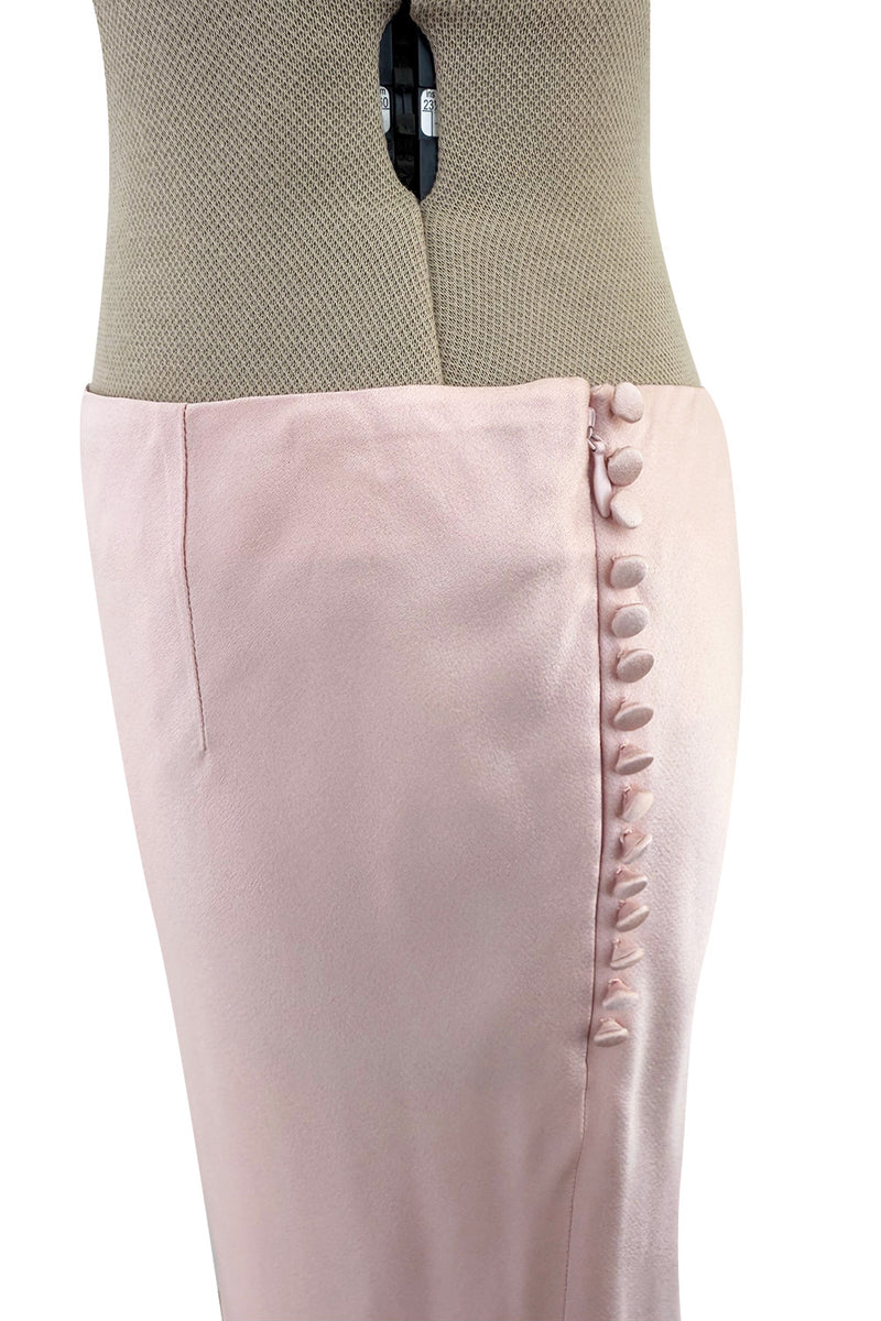 Spring 2008 Christian Dior by John Galliano Runway Look 33 Pale Pink Jacket & Bias Cut Skirt Suit Set