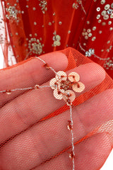 Exquisite 2020 Cucculelli Shaheen Collection 9 Strapless Hand Embroidered Carnelian Constellation Dress