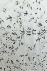 Spectacular Spring 2017 Valentino by Pierpaolo Piccioli Runway Look 52 Zandra Rhodes Print White Silk Chiffon Dress