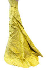 Rare Fall 2007 Nina Ricci by Olivier Theyskens Runway Look 38 Gold Metal Thread Dress