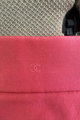 Rare & Extraordinary Spring 1994 Chanel by Karl Lagerfeld Runway Pink Suit w Corded Detail