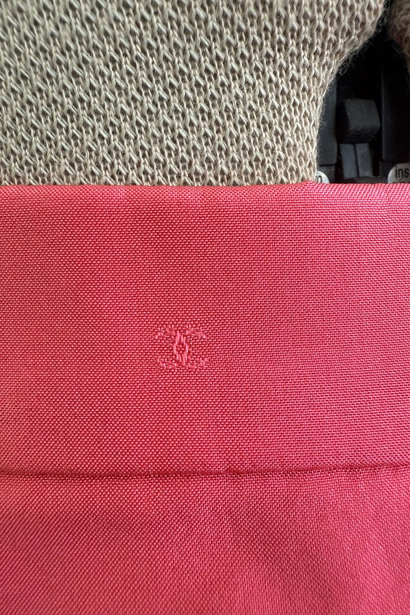 Rare & Extraordinary Spring 1994 Chanel by Karl Lagerfeld Runway Pink Suit w Corded Detail