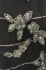 Prettiest Spring 2006 Giorgio Armani Silk Chiffon & Net Skirt and Top Set w Beaded Butterflies