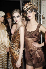 Spring 2008 Christian Dior by John Galliano Runway Look 29 Version Leopard Silk Chiffon Dress