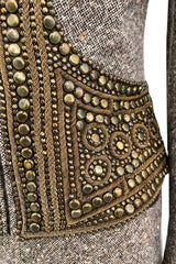 Documented & Rare Fall 2004 Alexander McQueen Tweed Pant Suit w Elaborately Embellished Jacket