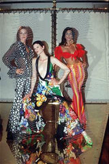 Very Rare Spring 1993 Versace by Gianna Versace Runway & Lookbook 'Miami Collection' Floral Print Silk Vest
