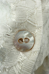 Extraordinary Spring 2006 Christian Dior by John Galliano Textured Off White Bow Detailed Jacket & Full Skirt Suit