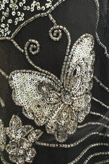 Prettiest Spring 2006 Giorgio Armani Silk Chiffon & Net Skirt and Top Set w Beaded Butterflies