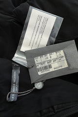 Fabulous 2008 Alexander McQueen Strapless Black Silk Dress w Vibrant Pink Patent Leather Belt
