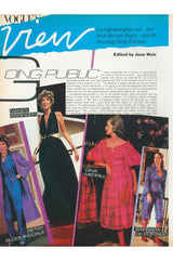 Documented 1981 Bill Tice Plunge Front Black & Gold Nylon Jersey Backless Halter Dress
