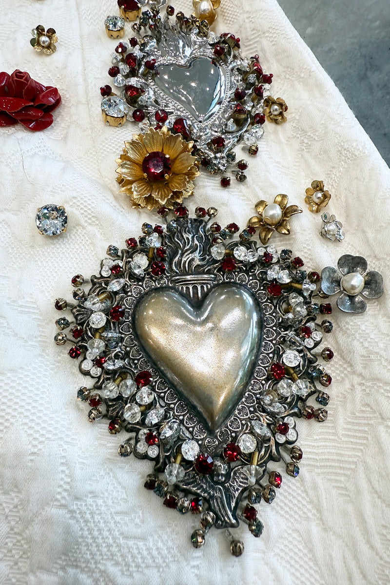 Spring 2015 Dolce & Gabbana Runway Look 48 Silk Brocade Mini Dress w Elaborate Front Embellishments