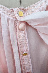 Spring 2005 Chanel by Karl Lagerfeld Runway Softest Pale Pink Floating Silk Chiffon Dress
