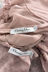 Cruise 2026 Christian Dior by Maria Grazia Chiuri Runway Look 55 Cut Velvet Silk Chiffon Dress