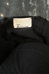 Rare Spring 2008 John Galliano Black Version of Look 13 Production Label Black Lace Dress