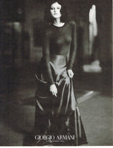 Fantastic Fall 1998 Giorgio Armani Runway, Ad Campaign & Exhibit Silk Skirt w Sequin Tank Top Set