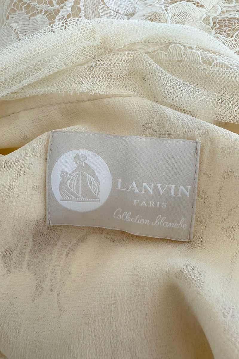 Gorgeous Resort 2012 Lanvin by Aber Elbaz Ivory Lace, Silk & Silk Netting Wedding Dress