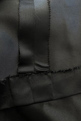 Extraordinary Winter 1954 Cristobal Balenciaga Haute Couture Strapless Black Silk Dress w Lace Bodice