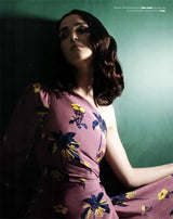 Resort 2008 Prada by Miuccia Prada Look 5 One Shoulder Floral Printed Silk Dress w Low Side Plunge