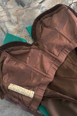 Fall 1988 Yves Saint Laurent Haute Couture Runway Look 79 Strapless Dress w Bows & Matching Cape