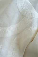 Dreamy Fall 2007 Oscar de la Renta Silk Organza Strapless Wedding Dress w Silk Ribbon Embellishment Detailing