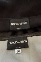 Prettiest Spring 2006 Giorgio Armani Silk Chiffon & Net Skirt and Top Set w Beaded Butterflies