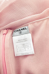 Spring 2005 Chanel by Karl Lagerfeld Runway Softest Pale Pink Floating Silk Chiffon Dress