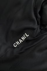 Important Fall 1983 Chanel by Karl Lagerfeld Haute Couture Runway Look 73 Metallic Panne Velvet Dress