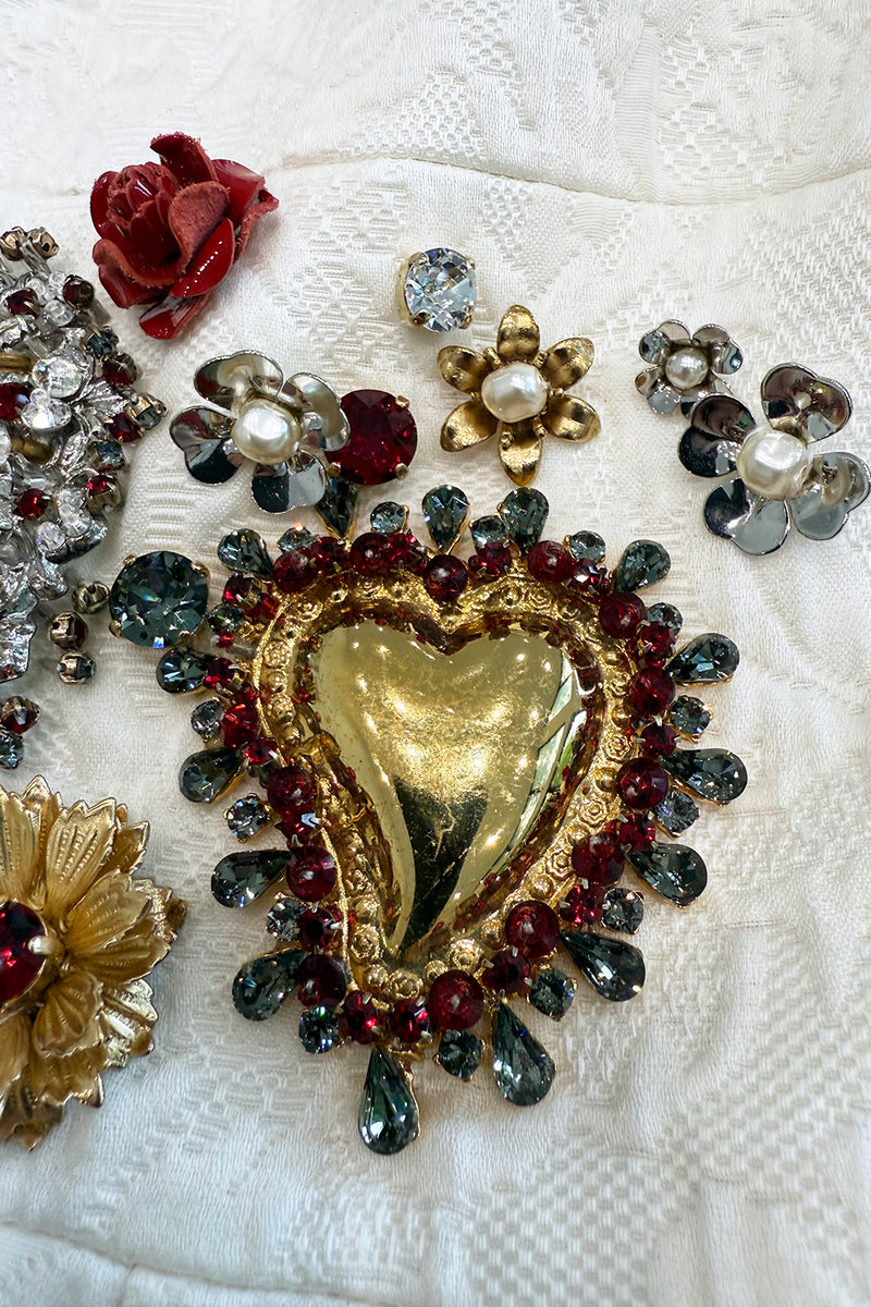 Spring 2015 Dolce & Gabbana Runway Look 48 Silk Brocade Mini Dress w Elaborate Front Embellishments