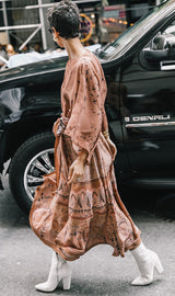 Spring 2017 Valentino by PierPaolo Piccioli Runway Look 20 Zandra Rhodes Print Silk Dress