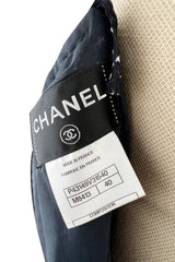 Gorgeous Spring 2012 Chanel by Karl Lagerfeld Hand Crochet Knit & Silk Chiffon Blue Dress w Scarf