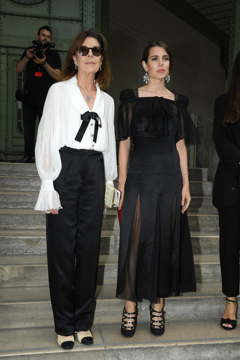 Prettiest Fall 2009 Chanel by Karl Lagerfeld Runway Look 55 Black Silk & Chiffon Dress