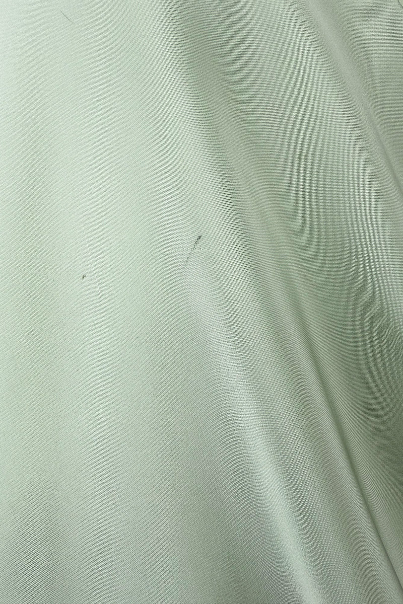 Rare Spring 1978 Philippe Venet the Haute Couture Runwau Sample Pale Mint Silk One Shoulder Dress