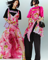 Outstanding Resort 2023 Versace by Donetella Versace Look 18 Tribute to Spring 2004 Pink Dress