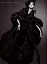 Amazing Fall 2009 Junya Watanabe Black Padded Nylon Dress w Gold Chain Detailing