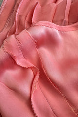 Chanel 1975-76 Haute Couture Top Stiched Pink with Belt - 13.5" W