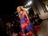 Spring 2015 Emilio Pucci by Peter Dundas Runway Look 36 Tie Dye Beaded Silk Chiffon Dress