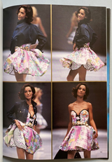 Iconic Spring 1992 Versace by Gianni Versace Jeans Couture Floral Print Full Skirt Halter Mini Dress