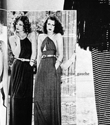 Well Documented Fall 1975 Yves Saint Laurent Brown Silk Jersey w Gold Strap Backless Dress