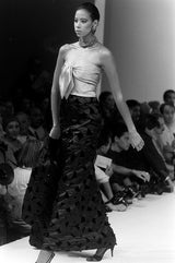 Fall 1984 Givenchy by Hubert de Givenchy Haute Couture Runway Sample Strapless Dress