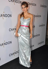 Limited Edition 2012 Vivienne Westwood Red Carpet Capsule Collection Silver Sequin Strapless Dress