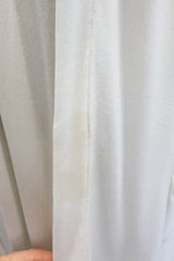 Late 1970s Ossie Clark White Jersey w Silver & Bronze Sequin Halter Dress w Matching Jacket