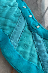 Exceptional Spring 1974 Madame Gres Haute Couture Unlabeled Documented Blue Silk Jersey Skirt & Top