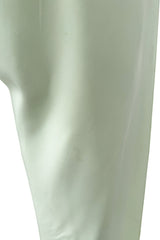 Rare Spring 1978 Philippe Venet the Haute Couture Runwau Sample Pale Mint Silk One Shoulder Dress