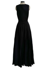 Fall 2015 Valentino by Pierpaolo & Piccioli & Maria Grazia Chiuri Open Side Pleated Skirt Dress