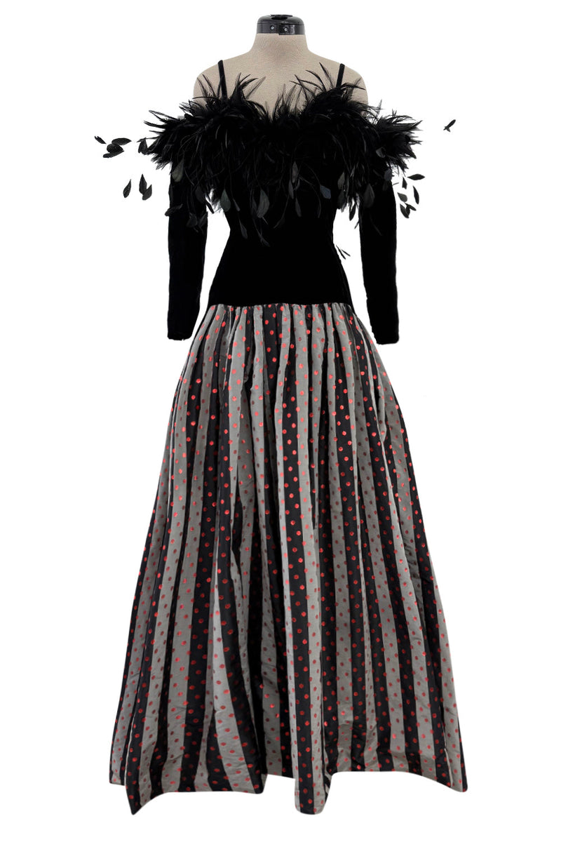 Fall 1982 Hubert de Givenchy Unlabeled Haute Couture Runway Dress