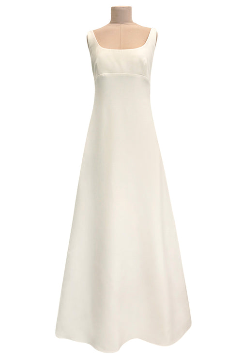 Recent Ivory Valentino by Pier Paolo Piccioli w Draped Cape Back Panel & Bare Upper Back