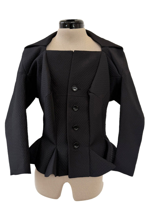 Fall 2015 Junya Watanabe Commes des Garcons Runway Look 6 Black Oragami Jacket