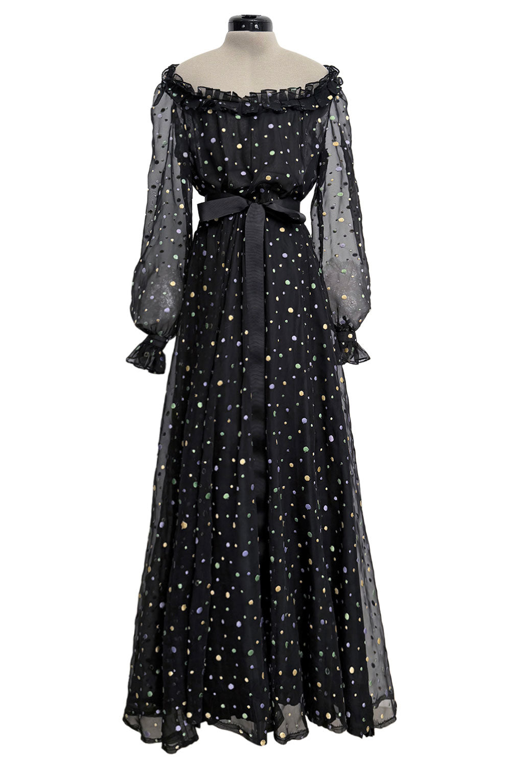chocolate brown wedding guest dress Standard / XS Polka Dot Deep-V Flutter-Sleeve Satin A-Line 2026 New Plus Size The thoughtful design is Color:Cinderella Blue x-sibling-handle:cedar-city-maxi-dress-deep-purple