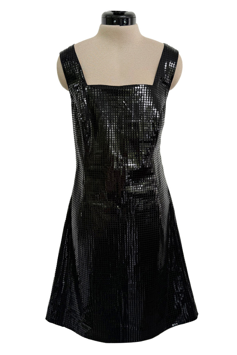 Fantastic Spring 1997 Versace Versus Black Iridescent 'Holographic' Dr Shrimpton Couture Fantastic Spring 1997 Versace Versus Black Iridescent 'Holographic' Dr Shrimpton Couture